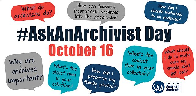 #AskAnArchivistDay 2024-10-16