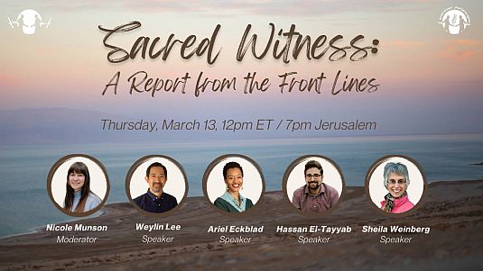 Sacred Witness Poster for 2025-03-13T12noon